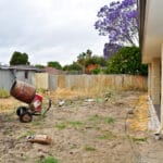 Back yard before